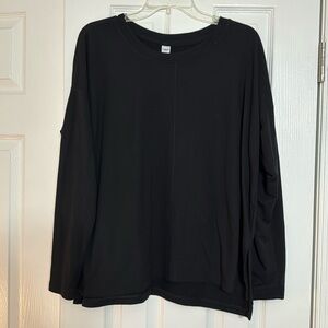 Old Navy Black Longsleeve Athletic Top